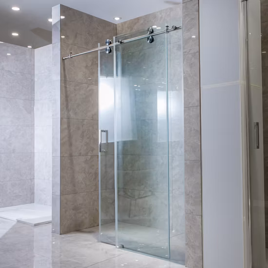 Lussuosa porta doccia scorrevole in vetro temperato Prime Luxury completo di cabine doccia per doccia